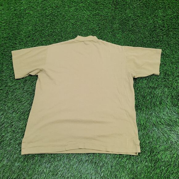 Vintage 90s Munsingwear MOD Shirt Large 21x25 Cropped Green - Picture 3 of 12